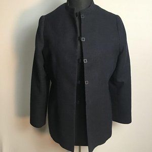 Vintage 90"s, Giorgio Armani Blue Woven Blazer